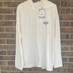 White Hoodie Sweatshirt